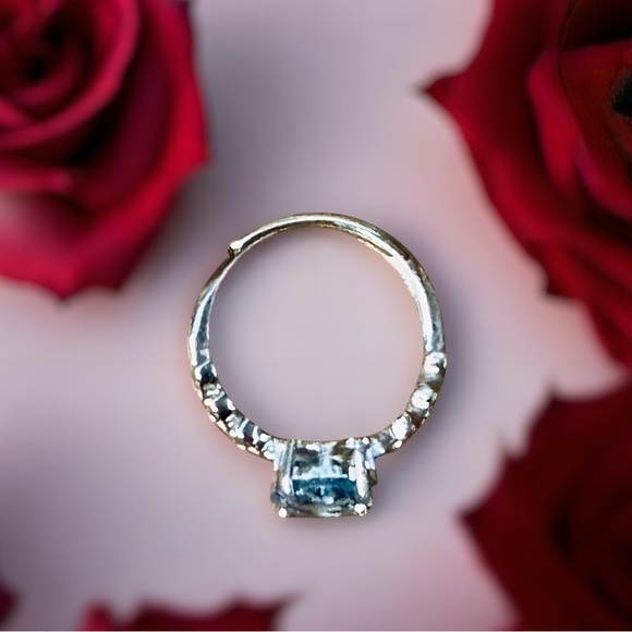 Natural Swiss Blue Topaz S925 Ring Sterling Silver 2.16 Ct - Picture 7 of 14